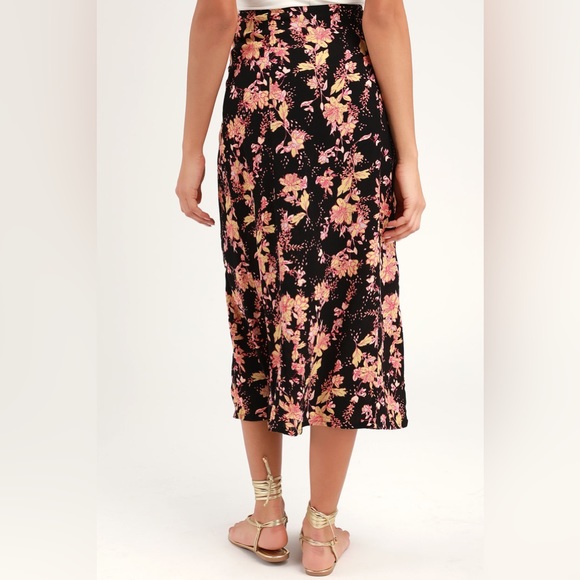 Free People Retro Love Floral Print Midi Skirt - Picture 2 of 13